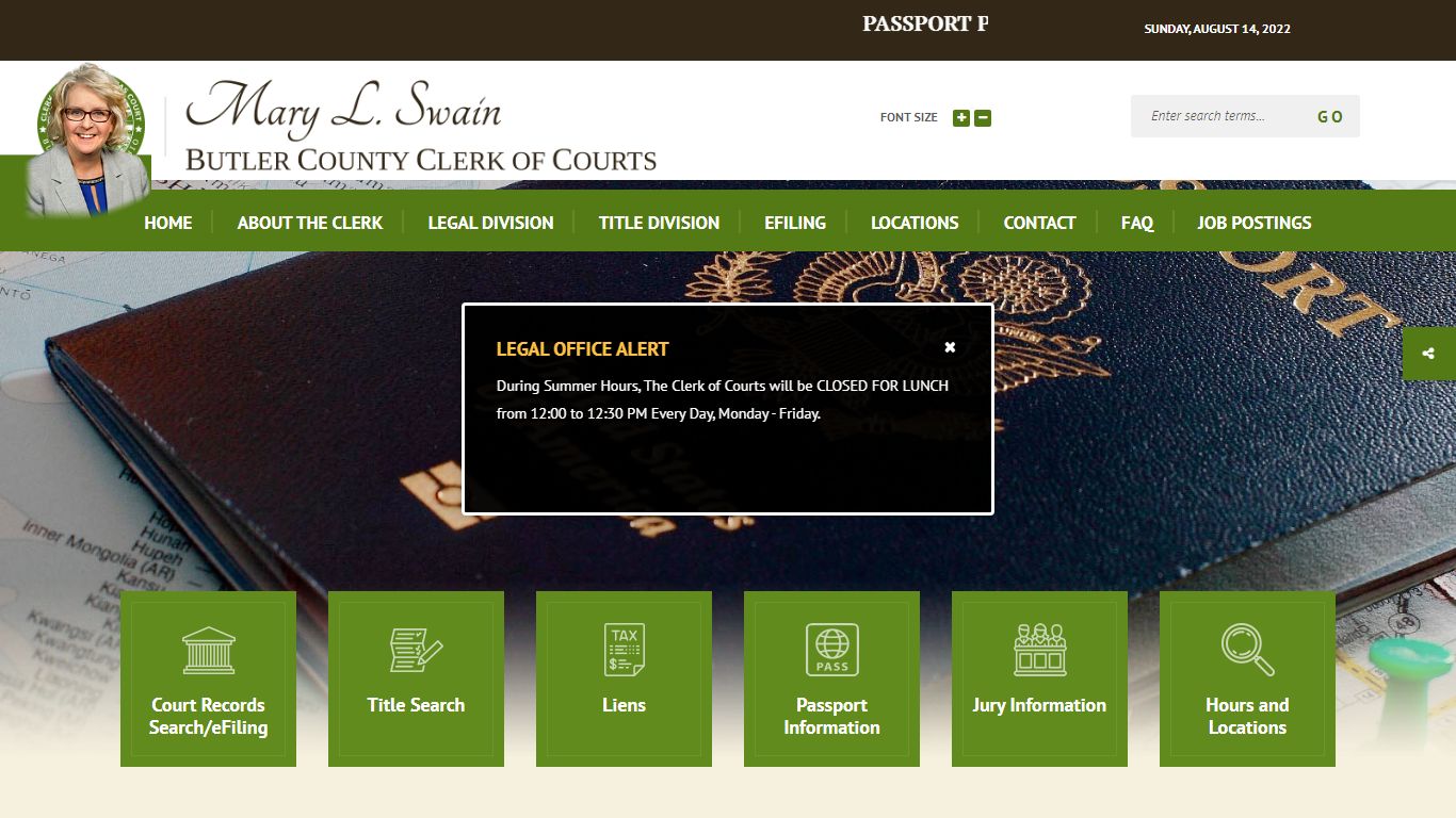 Welcome to Butler County Clerk of Courts